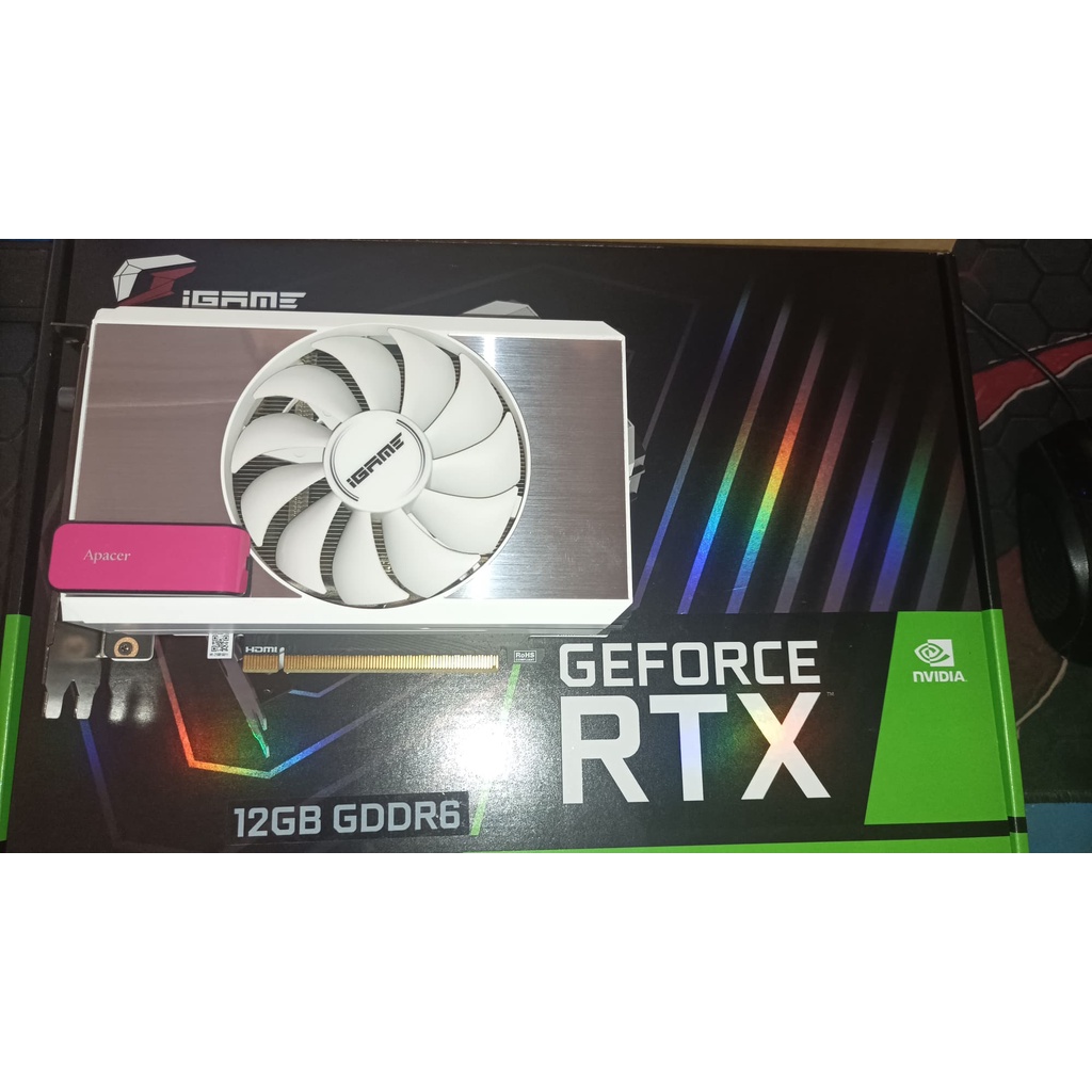 Colorful iGame GeForce RTX 3060 Mini OC 12G L-V One key OC แถม แฟลชไดร์ Apacer 16GB