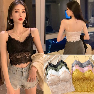 ⭐fairybra.store⭐LB-363 บราสายเดี่ยว บราลูกไม้ ชุดชั้นในแฟชั่น