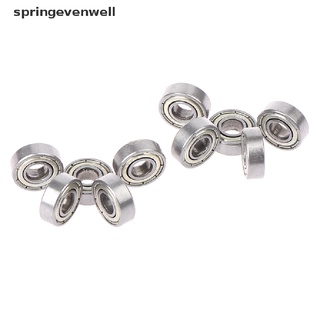 [springevenwell] ใหม่ ตลับลูกปืนเม็ดกลมร่องลึก เหล็กคาร์บอน ขนาดเล็ก 696ZZ 10 ชิ้น