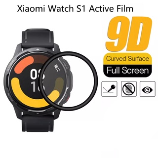 ฟิล์มกันรอยหน้าจอ 3D โค้ง สําหรับ Xiaomi Watch S1 Active / Smartwatch นิ่ม สําหรับ Xiaomi Watch S1 Active