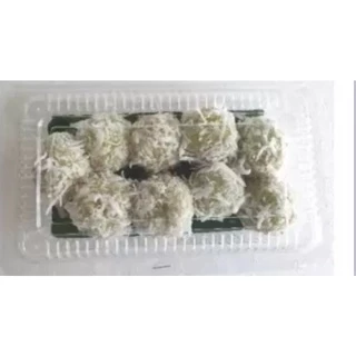 กล่องพลาสติกใส [ BP 04 ] มี100 กล่อง ฝาพับ ใส่ขนมตะโก้ ขนมต้ม ขนมเดลิเวอรี่ ของฝาก ตามต้องการ