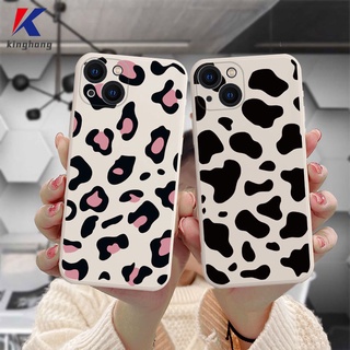 เคสไอโฟน Compatible For IPhone 7 Plus 11 6 6S 8 Plus XR 11 12 13 PRO MAX 11 12 13 mini X XS MAX Se 2020 6SPlus 7Plus 6Plus 8Plus XSMAX ายนม สีดำ แฟชั่น คู่รัก ซิลิโคนนิ่ม เปลือกนิ่ม