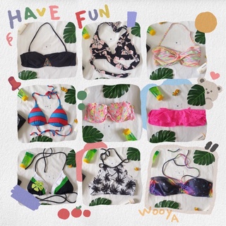 ชุดว่ายน้ำ บิกินี่วันพีช/ทูพีช มือ2ท่อนบน S M L 👙
