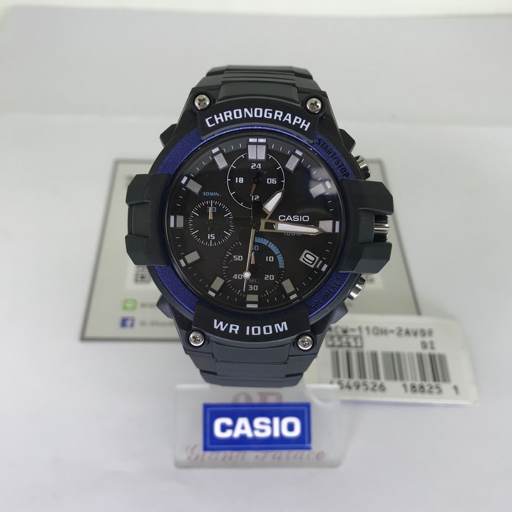 CASIO ของแท้ รุ่น MCW-100H MCW-110H MCW-200H MCW-400H นาฬิกาผู้ชายสายเรซิ่น รับประกัน 1ปี MCW110 MCW100 MCW200 MCW400H