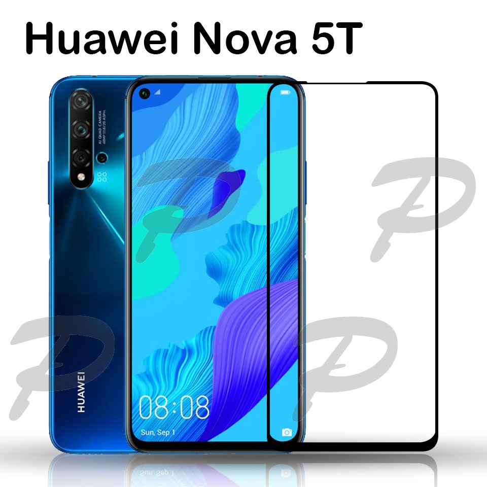 ฟิล์มกระจก เต็มจอ กาวเต็มแผ่น แบบด้าน หัวเว่ย โนว่า 5ที FullGlue Matte Tempered Glass Screen For Huawei Nova 5T (6.26)