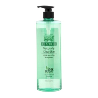 Tea Tree Shower Cream Naturally Clear Skin Mind and Deep Clean Body Wash 500 ml.สบูอาบน้ำ ชำระผิวกาย