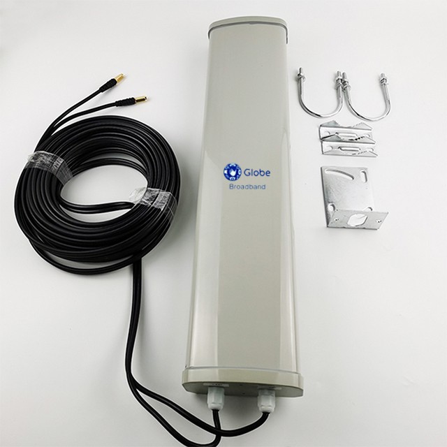 Globe Galaxy Hybrid Antenna 1700x2700mhz 2x20dbi( 40dbi )-Mimo Antenna สําหรับเราเตอร์ HUAWEI พร้อมส