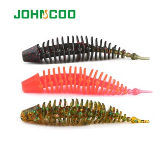 Johncoo เหยื่อตกปลาหนอนประดิษฐ์ 5 ชิ้น 90 มม. 4.6 กรัม