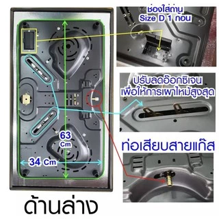 SKG เตาแก๊ส อินฟาเรส 1หัว หัวฟู่ 8หัวเล็ก รุ่น SK-803 (สีดำ)