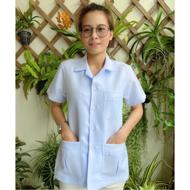 เสื้อกาวน์ขาว พยาบาล เภสัช  ผ้าลีวาย เนื้อหนา เข้ารูปอย่างดี ใส่สบาย 💯❤️