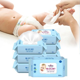 ☄Baby Wipes ทิชชู่เปียก 80แผ่น ถูกที่สุด ทิชชู่เปียกสําหรับเด็ก กระดาษเปียก ทิชชูเปียก ทิชชู่ เปียก  80 แผ่นทิชชู่เปียก