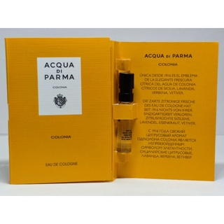 Vial 💢 ACQUA DI PARMA 💛 Colonia Eau de Cologne 1.5ml น้ำหอมพกพา น้ำหอมไวออลแท้💯