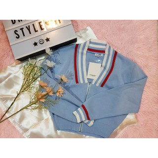 dressingstyle | DS002 (พร้อมส่ง) lightblue cardigan เสื้อไหมพรม