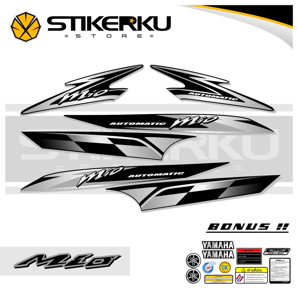 Hitam MIO STRIPING BLACK BASIC FLAG / MIO LAMA PHILIPINA STICKER / MIO LAMA FLAG STICKERS / MIO LAMA STICKERS / UNIQUE MIO SPORTY STRIPING / MIO SPORTY STICKER / สติ๊กเกอร์ / MIO Garnis / Amore / ZR / STOCK สติ๊กเกอร์รูปลอก