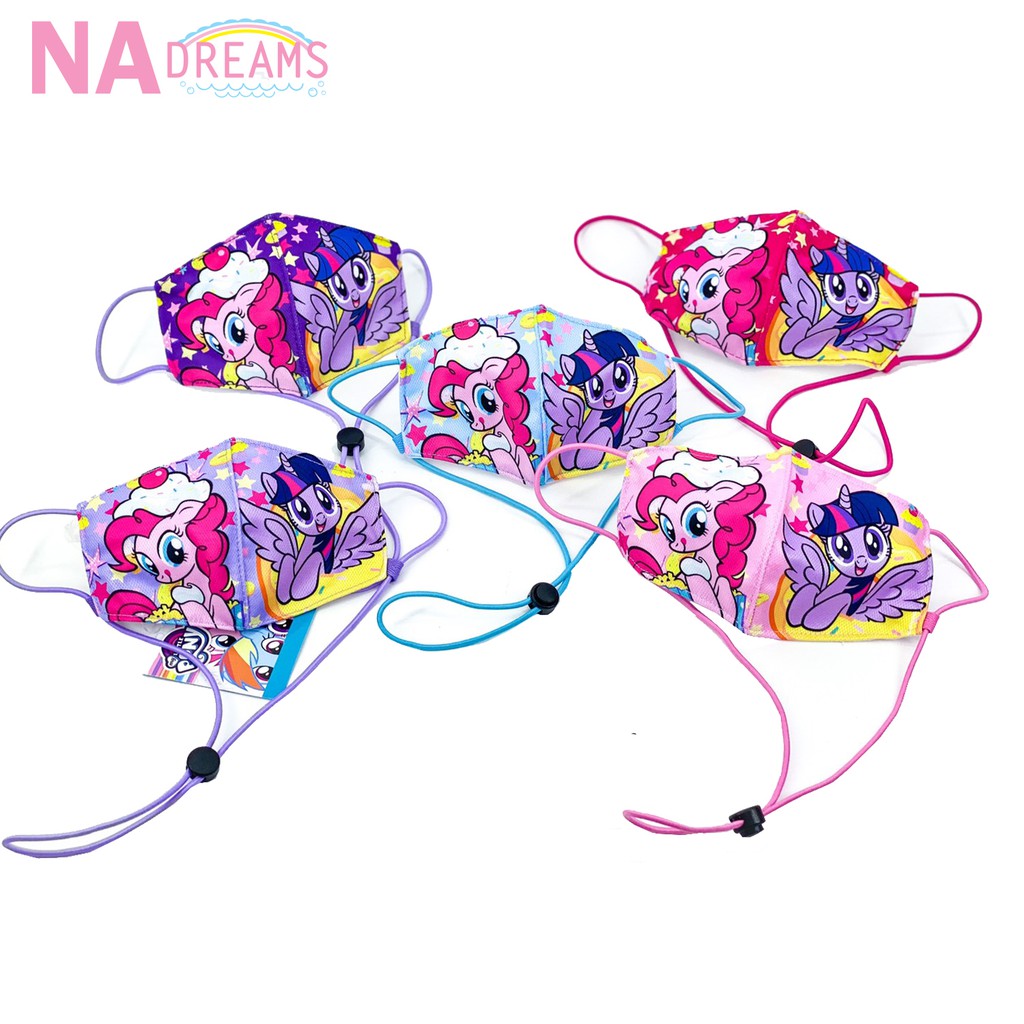My Little Pony หน้ากากผ้า กันน้ำ 3 ชั้น มีสายคล้องคอ ลายโพนี่ จาก NADreams