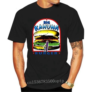 ใหม่ เสื้อยืดลําลอง แขนสั้น พิมพ์ลาย Big Kahuna Burger Pulp Fiction สไตล์วินเทจ สําหรับผู้ชาย 1116