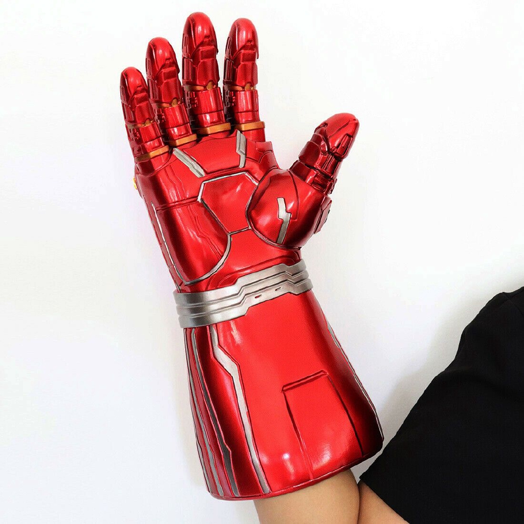 Kid Iron Man Gloves Gauntlet Endgame Tony Stark Infinity LED Cosplay - Foto 2