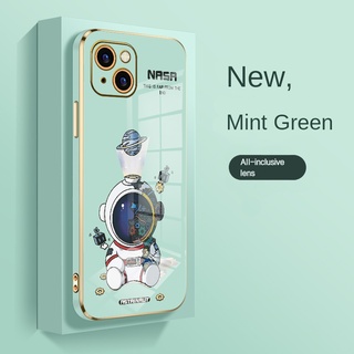 เคส Huawei Mate 20 20x P20 P30 Pro Lite Case ขอบเหลี่ยม น่ารัก กันกระแทกกล้อง เคสนุ่ม ลายการ์ตูน มนุษย์อวกาศ ออกแบบ