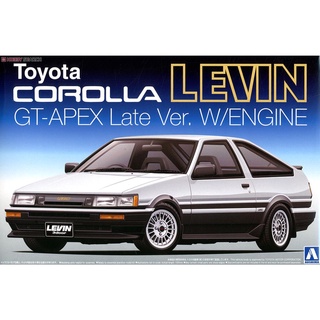 Aoshima 1/24 Toyota Corolla AE86 Levin GT-APex Late Ver. with Engine