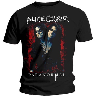 【🔥🔥】ราคาต่ำสุด!!Alice COOPER เสื้อยืดคอกลม แขนสั้น ผ้าฝ้าย พิมพ์ลาย World TourS-3XL