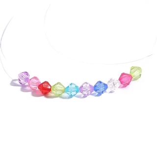 50-500pcs 4/6/8/10 มม. สีผสม ออสเตรีย Faceted Bicone คริสตัลอะคริลิค ลูกปัด Spacer สำหรับ DIY เครื่องประดับ