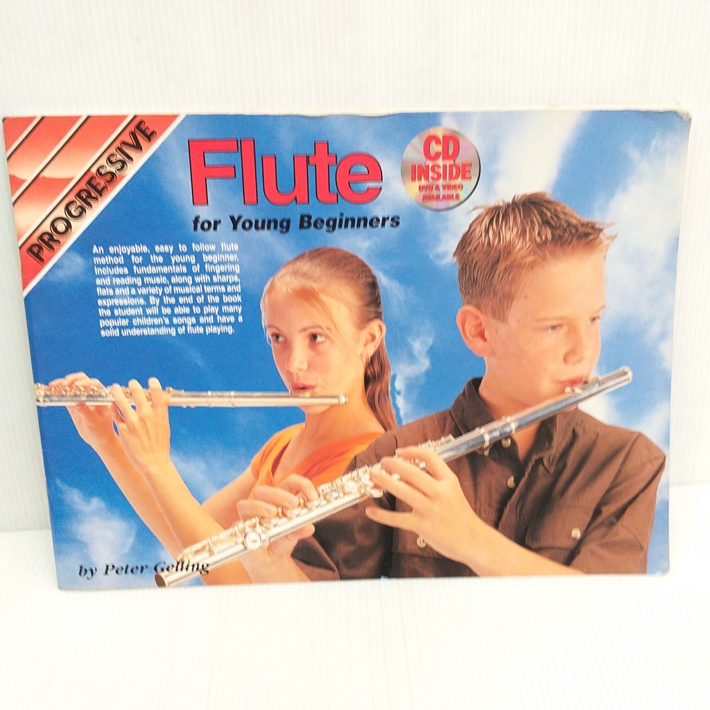 Flute for young Beginners Book หนังสือดนตรี มือสอง หนังสือโน้ตเพลง ฟลุต ปกอ่อน จากประเทศอังกฤษ