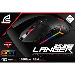 เมาส์เกมมิ่ง RGB SIGNO GM-962 Macro Gaming mouse E-Sport (Laster) ประกันศูนย์ 2ปี