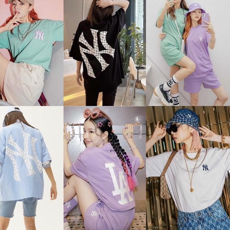 เสื้อยืด MLB Yankess Monogram หุ้นจํานวนจํากัด - เสื้อยืด MLB