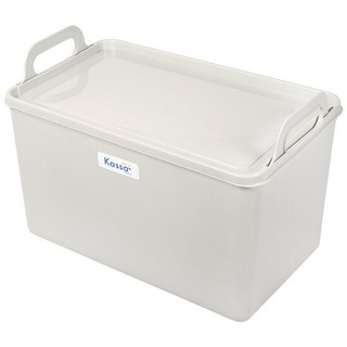  กล่องหูหิ้วอเนกประสงค์ พร้อมฝาปิด รุ่น แม็กกี้-L สีเทา  Multipurpose Storage Box with Lid Maggie-L Series Gray Color