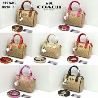 กระเป๋า Coach ขนาด 8" 7สีพร้อมส่งค่ะ