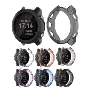 2-in-1 เคสป้องกัน + ฟิล์มกันรอยหน้าจอ สําหรับ Garmin Forerunner 245 245 Music Soft TPU ฟิล์มกระจกนิรภัย