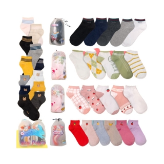 🧦ถุงเท้าข้อสั้น แฟชั่น เซ็ทถุง 6คู่ 10คู่ ขนาดฟรีไซส์ Free siz เนื้อผ้านุ่ม 🇹🇭ผลิตไทย🇹🇭