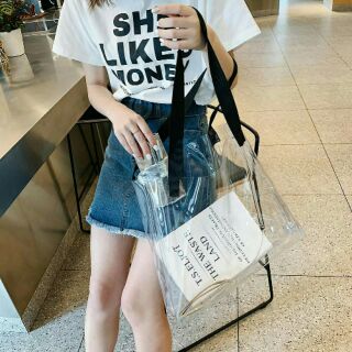 กระเป๋าPVCใส✨พร้อมส่ง✨