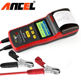 Ancel BST500 เครื่องสแกนแบตเตอรี่รถยนต์ 12V 24V รองรับเครื่องวิเคราะห์แบตเตอรี่ หลายระดับ พร้อมเครื่องพิมพ์