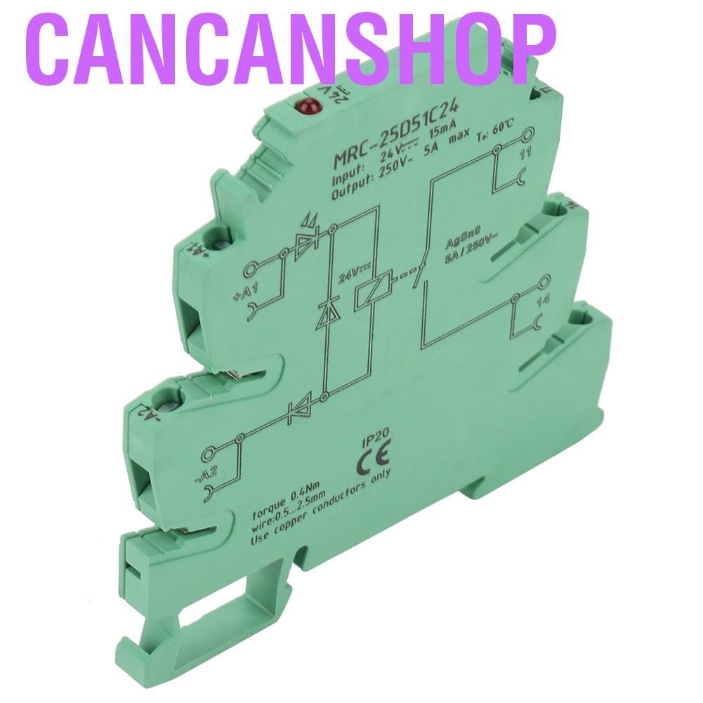 Cancanshop Mrc - 25 D51C24 Plc โมดูลรีเลย์ 5A ไม่มีแม่เหล็กไฟฟ้า ...