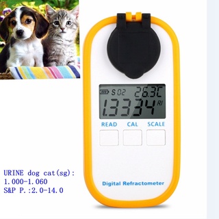 สัตว์เลี้ยงเปลี่ยนพรมPet Urine Digital Refractometer House Dog Cat URINE sg Veterinary Serum Protein Piss Animal Clinica