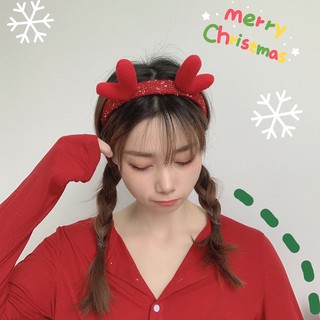 hairband 🎅🏻 ที่คาดผมคริสต์มาส สุดคิ้ว สดใสมากค่า ตัวที่คาดเป็นวิ้งๆ พร้อมส่งน้า