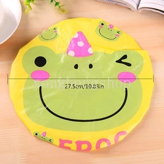 หมวกคลุมผมอาบน้ํา PVC ลายการ์ตูนสัตว์ กันน้ํา ใช้ซ้ําได้
