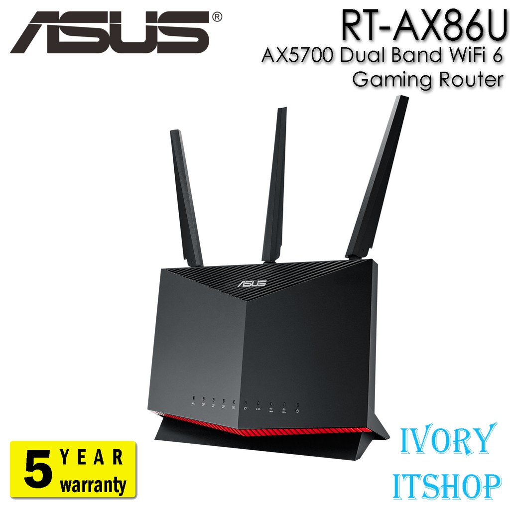 ASUS RT-AX86U AX5700 Dual Band WiFi 6 Gaming Router