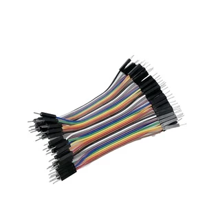 จั๊มเปอร์ Jumper Wire แผงสายไฟ 10 20 30 40 ซม ผู้-ผู้ ผู้-เมีย เมีย-เมีย 40เส้น สายแพร Arduino ESP32