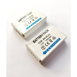 แพ๊คคู่ จำนวน 2 ก้อน EN-EL 22 For Nikon แบตเตอรี่กล้อง รุ่น EN-EL22 / ENEL22 Replacement Battery for Nikon #566