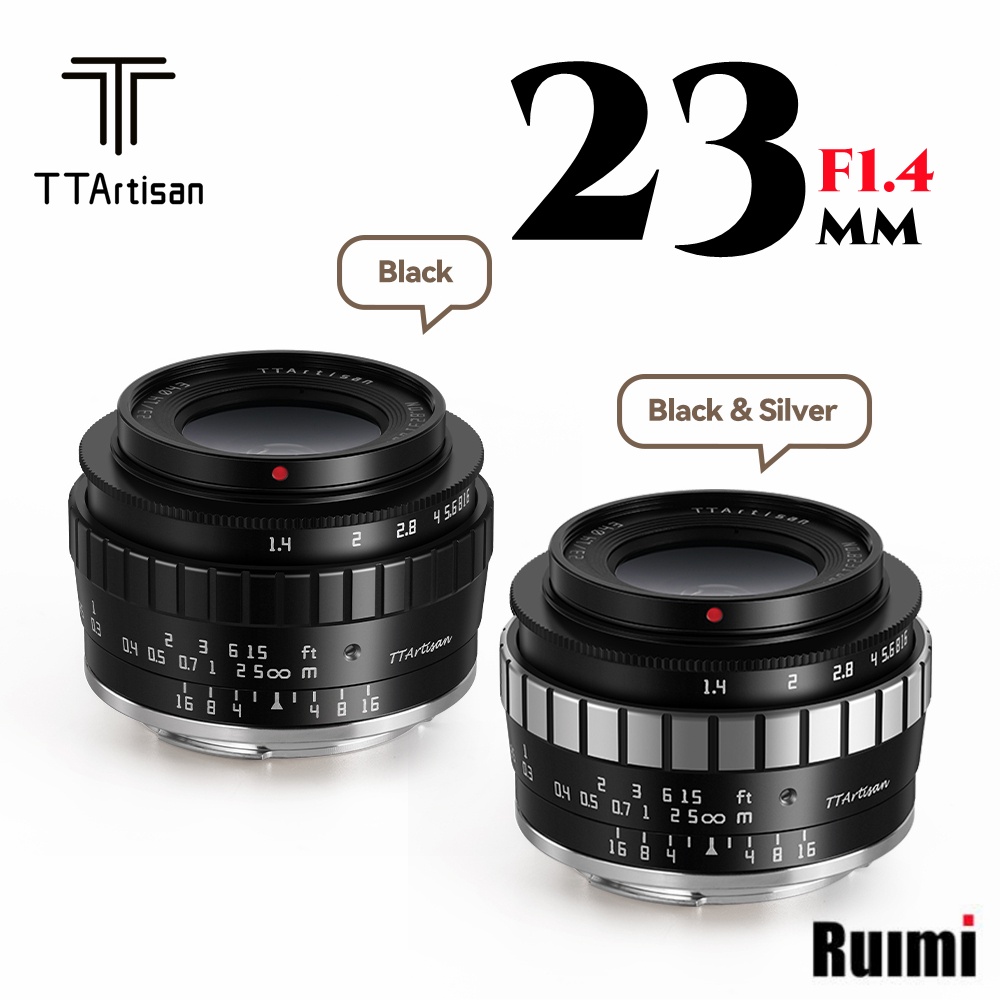 TTArtisan 23MM F1.4 APS-C เลนส์โฟกัสแมนนวล สําหรับกล้องไร้กระจก Canon M RF Sony E Fuji X M43 Nikon Z L