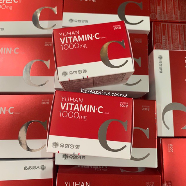 ของแท Yuhan Vitamin 1000mg 1กล อง 0เม ด ว ตาม นซ พ จ น ว ตาม นซ เกาหล ย ฮาน Shopee Thailand