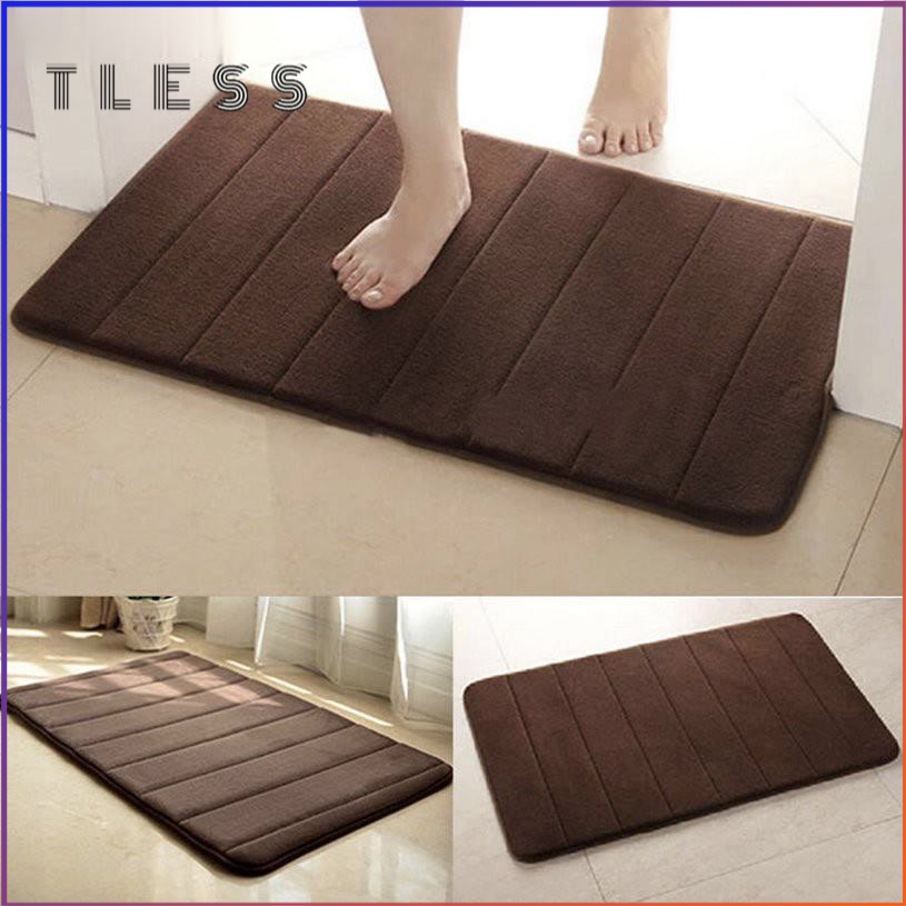 TL พรมปูพื้น เมมโมรี่โฟม พรมเช็ดเท้านาโน 40x60cm พรมกันลื่นสำหรับห้องน้ำ ห้องครัว และห้องส้วม พรมปูพื้นกันลื่น