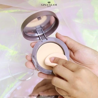 แป้งพัฟ GINA GLAM pressed powder G40 แป้งพัฟ แป้งผสมรองพื้นที่ดีที่สุด ปกปิดเรียบเนียน คุมมัน