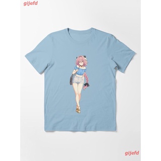 เสื้อยืดคอกลม2022 Astolfo Fate Grand Order T-Shirt เสื้อยืด ดพิมพ์ลาย ดผ้าเด้ง คอกลม cotton แฟชั่น sale Unisex