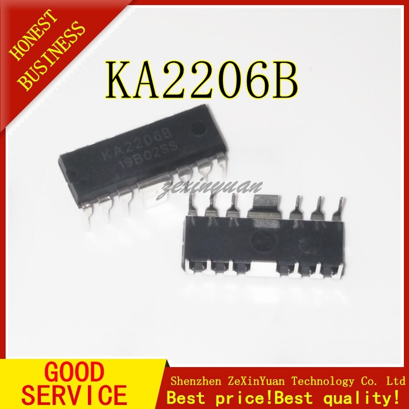 10 ชิ้น/ล็อต KA2206 KA2206B เครื่องขยายเสียงชิป DIP-12 ใหม่