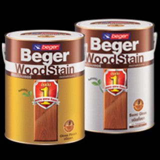 [ขนาด ~1ลิตร] Beger WoodStain สีย้อมไม้ สีย้อมไม้เบเยอร์ วูดสเตน