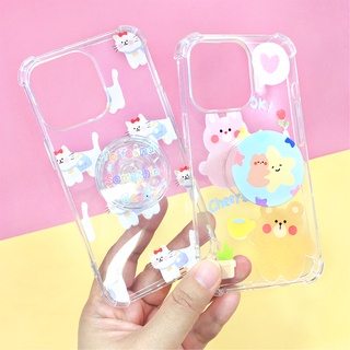 ￼Case Vivo V15 V21(5G) V23E Y12/Y17 Y20 พร้อมส่ง!! เคสนิ่มใส TPU มุมกันกระแทก ฟรี Griptok เคสมือถือแฟชั่น