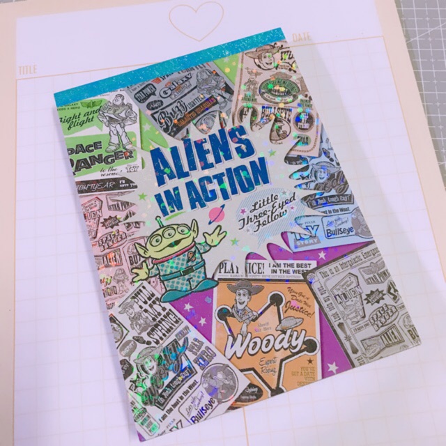 กระดาษโน๊ต // สมุดฉีก B7 ( 100 แผ่น ) Aliens